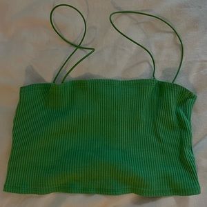 green tube crop top